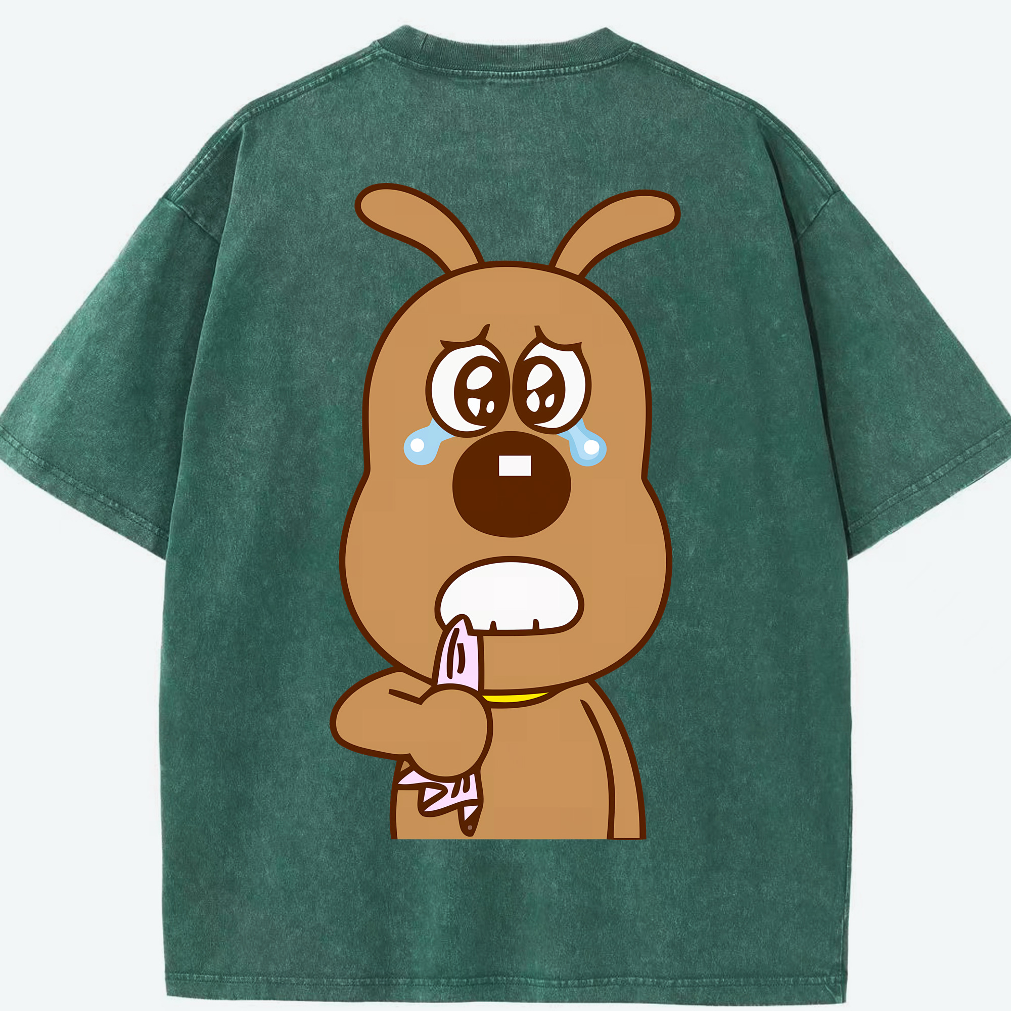 （画像用） アンパンマン Anpanman 綿100% ヴィンテージ風 半袖Tシャツ（背面プリント）